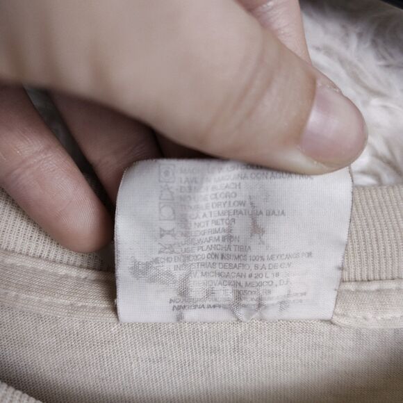 VINTAGE Wild Nature Meet The World Iguana Graphic T-shirt Men XL White 90s - Picture 6 of 10